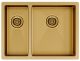 Мойка кухонная Paulmark Gerberg PM225944-BGR правая брашированное золото