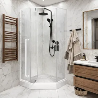 Душевой уголок Cerutti SPA C3AW 90x90см белый