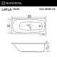 Гидромассажная ванна WHITECROSS Layla 0102.180080.100.SMART.WH 180x80 см Smart белый