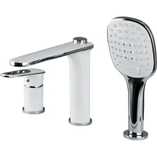 Смеситель на борт ванны Frap H49 F1149 хром белый