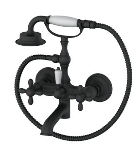 Смеситель для ванны с душем Wonzon & Woghand Retro WW-88639020-MB чёрный матовый