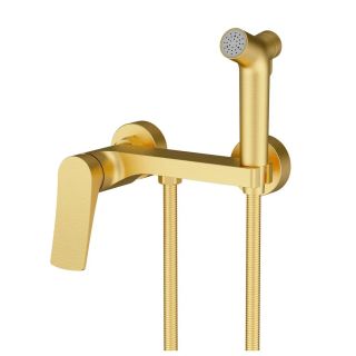 Гигиенический душ со смесителем Splenka S54.51.03 золотой сатин