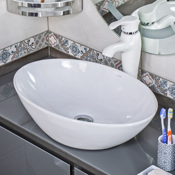 Накладная раковина Melana 320361-805 56см белый