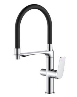 Смеситель для кухни Haiba HB76816 с подключением фильтра питьевой воды хром