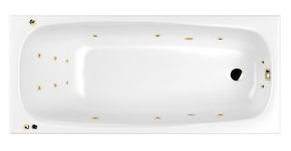 Гидромассажная ванна Whitecross Layla 0102.180080.100.SMART.GL 180x80см Smart золото