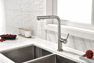 Смеситель для кухни Paulmark Neo Ne214419-Ni никель