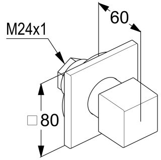Переключатель на два положения Kludi Decus 548475375 белый матовый