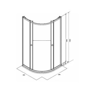 Душевой уголок Parly ZF81 с поддоном 80x80см белый
