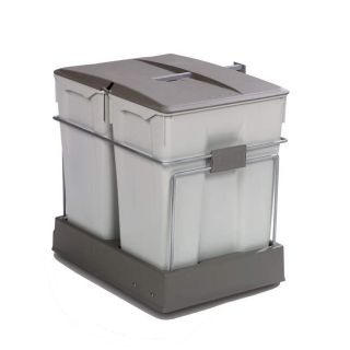 Система сортировки мусора Alveus ALBIO 1090338 40 2X30 L серый пластик
