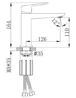 Смеситель для раковины Splenka S41.10.03 золотой сатин