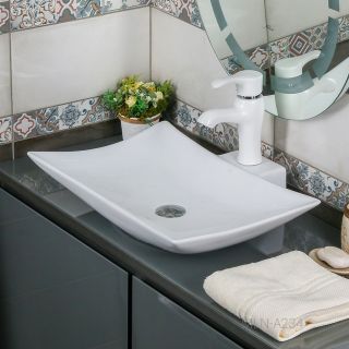 Накладная раковина Melana A234-805 57см белый