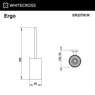 Ёршик подвесной WHITECROSS Ergo ER2270CR хром