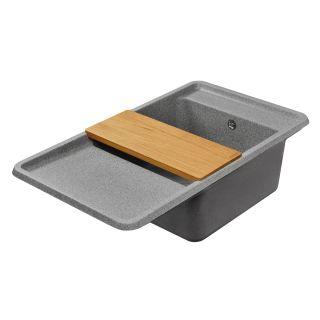 Мойка кухонная Акватон Беллис 87см серый 1A724832BS230