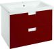 Тумба под раковину Bellezza Пегас 70см красный 00000007774