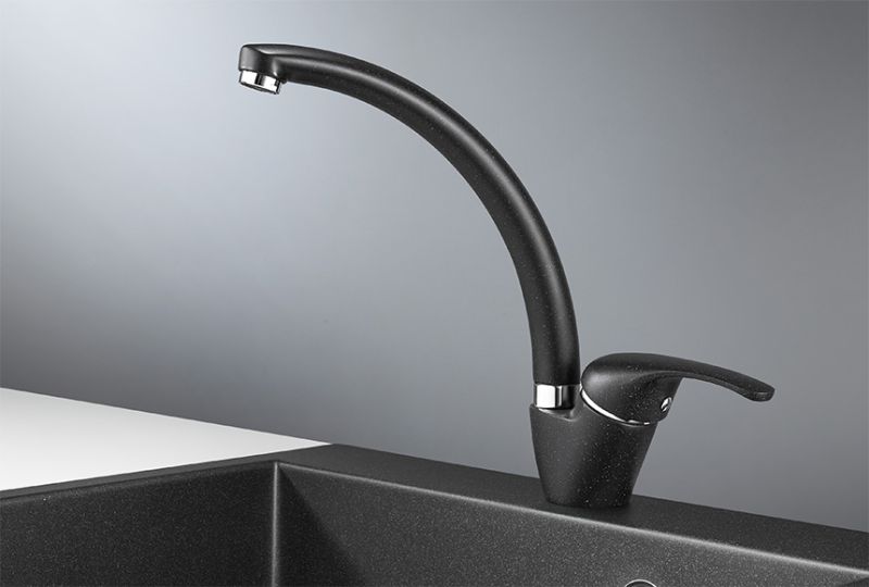 Смеситель для кухни Granula 2024, ЧЁРНЫЙ черный