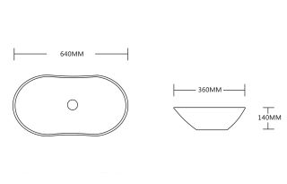 Раковина Cerutti SPA CR7031B 64см белый