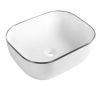 Раковина CeramaLux  D1302H011 белая 50 см