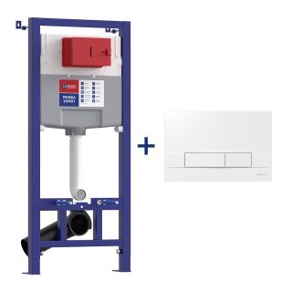 Инсталляция для подвесного унитаза Lemark Peneda Expert 9812317 с кнопкой смыва Bit хром матовый