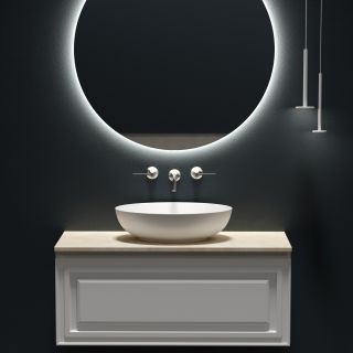 Столешница для ванной комнаты Sancos TT100A2 100см без отверстия под смеситель kreman