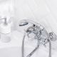 Смеситель для ванны с душем РМС SL72-143 хром
