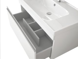 Dreja Тумба Grace 70, белый лак, 1 ящ