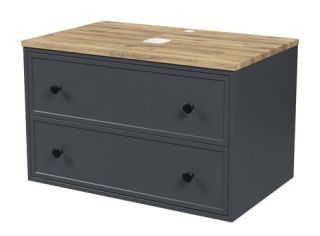 Тумба подвесная IDDIS Torr TOR80DBi95K со столешницей 80см тёмно-серый