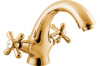 Смеситель для раковины Rav Slezak Morava retro MK129.5KZ золото