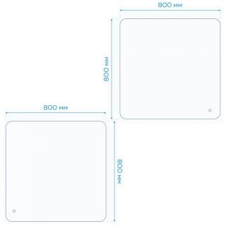 Зеркало Maretti Florenza FL148080P34EL 80x80 см