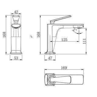 Смеситель для раковины Kohr NOAN 1LN170100CP-0000A хром
