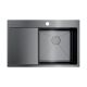 Мойка кухонная Omoikiri Akisame 78-GM-R нерж.сталь/вороненая сталь