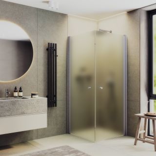 Душевой уголок MaybahGlass MGY-1294-5 90x90см хром матовый