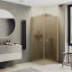 Душевой уголок MaybahGlass MGY-1298-3 80x80см золото