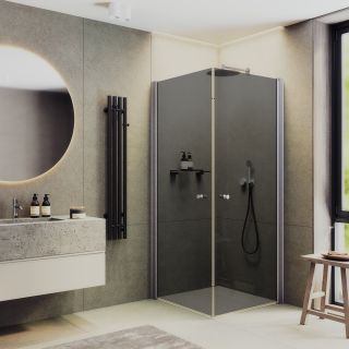 Душевой уголок MaybahGlass MGY-1300-5 90x90см хром матовый