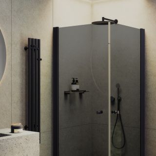 Душевой уголок MaybahGlass MGY-1296-6 80x80см чёрный