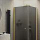 Душевой уголок MaybahGlass MGY-1295-3 80x80см золото