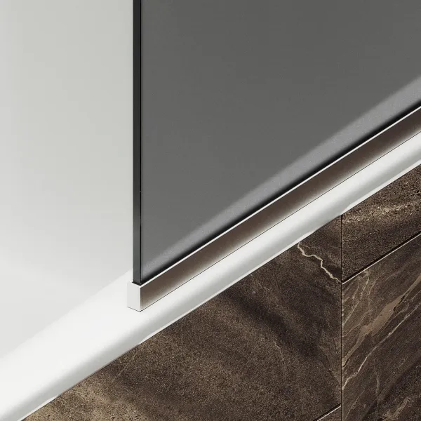 Шторка на ванну MaybahGlass MGV-251-5у 30см хром матовый