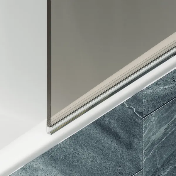 Шторка на ванну MaybahGlass MGV-606-3 50см золото