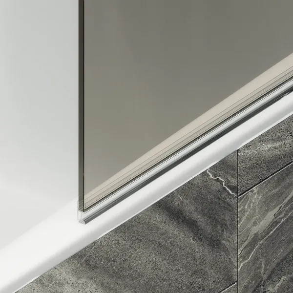 Шторка на ванну MaybahGlass MGV-601-1 40см белый