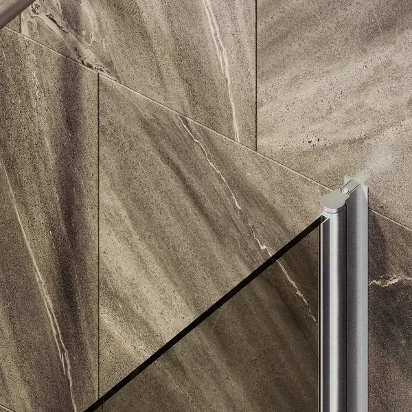 Шторка на ванну MaybahGlass MGV-606-5 50см хром матовый