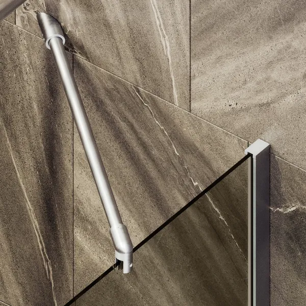 Шторка на ванну MaybahGlass MGV-59-5ш 60см хром матовый