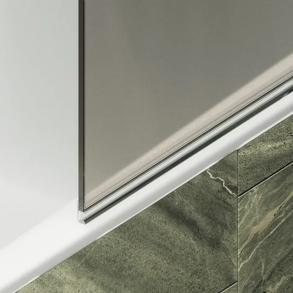 Шторка на ванну MaybahGlass MGV-625-6 80см чёрный