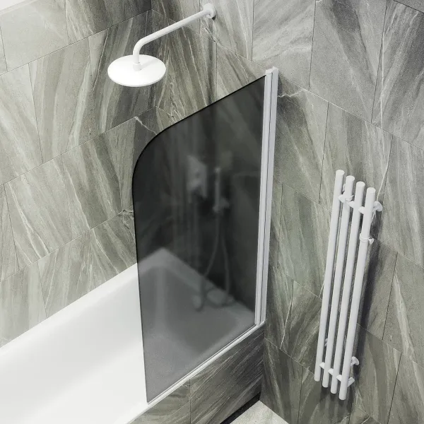Шторка на ванну MaybahGlass MGV-609-1 50см белый