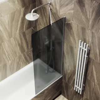 Шторка на ванну MaybahGlass MGV-251-5ш 30см хром матовый