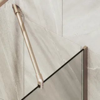 Шторка на ванну MaybahGlass MGV-59-2у 60см бронза