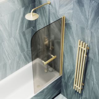 Шторка на ванну MaybahGlass MGV-778-3 60см золото