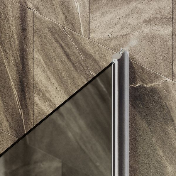 Шторка на ванну MaybahGlass MGV-766-5 40см хром матовый