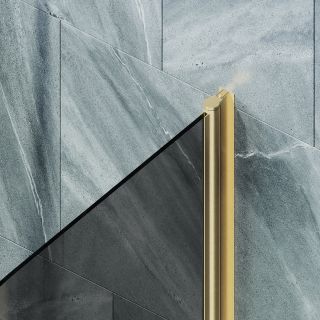 Шторка на ванну MaybahGlass MGV-779-3 60см золото