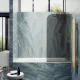 Шторка на ванну MaybahGlass MGV-134-3у 44см золото