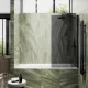 Шторка на ванну MaybahGlass MGV-80-6ш 60см чёрный