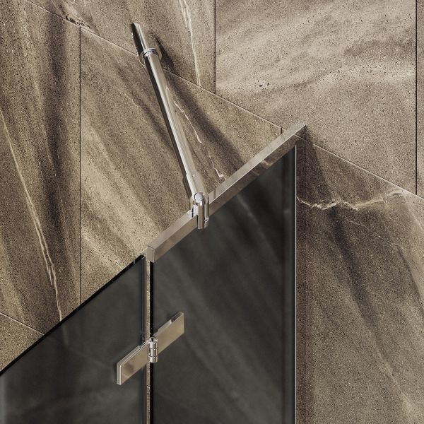 Шторка на ванну MaybahGlass MGV-919-4 99см хром глянцевый